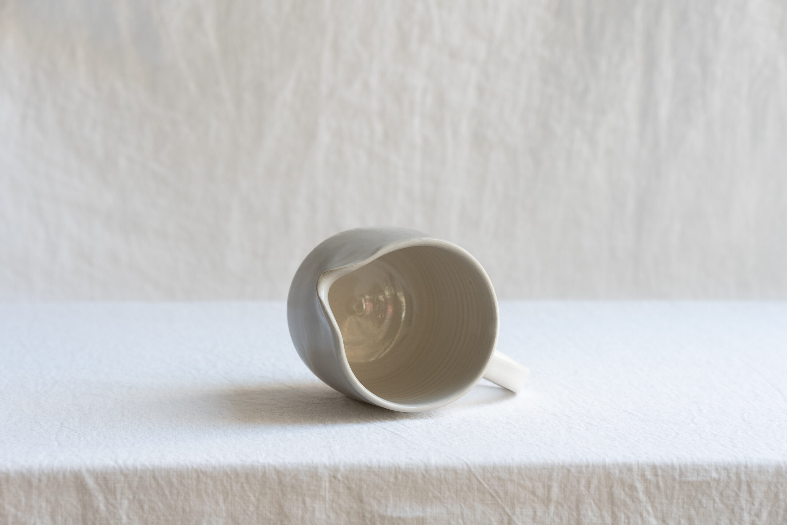 Milk Jug in 'White Salt Gloss' - Image 3